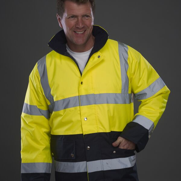 Hi-Vis Two Tone Motorway Jacket Thumbnail