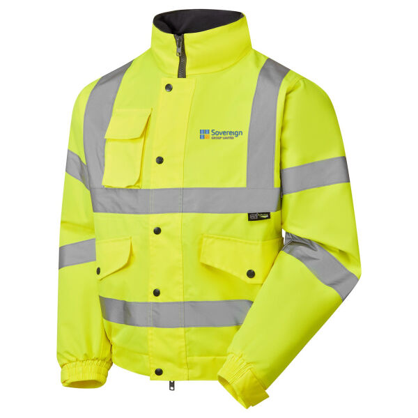 H544 - SHV-05441 - Hi Vis Fleece Lined Bomber Thumbnail
